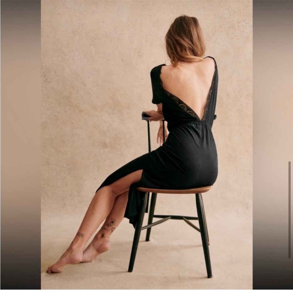 Sezane Lucille Dress Black - Size L